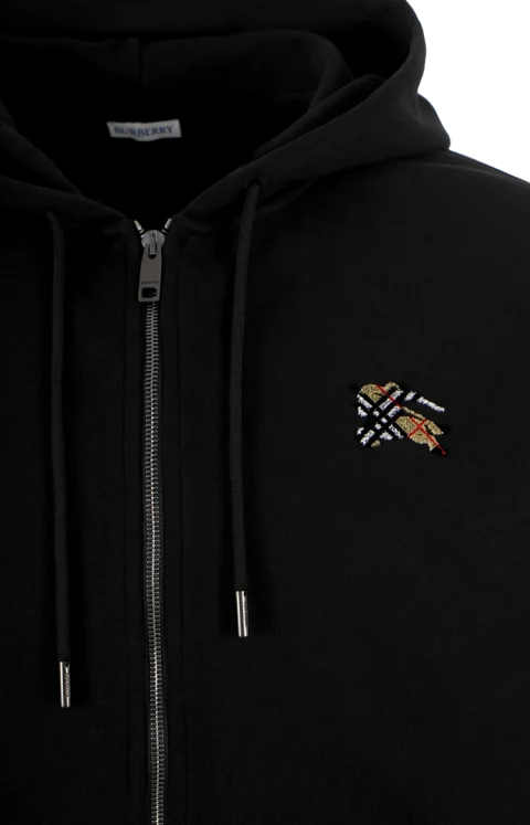 Check Knight Stamp Cotton Zip Hoodie — снимка 2