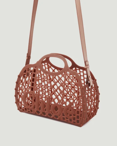 Chloé Cage Tote Bag in Jelly — снимка 3