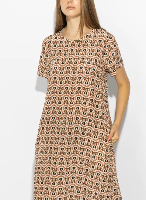 Копринена рокля с принт Weekend Max Mara Wkdvinci — снимка 6