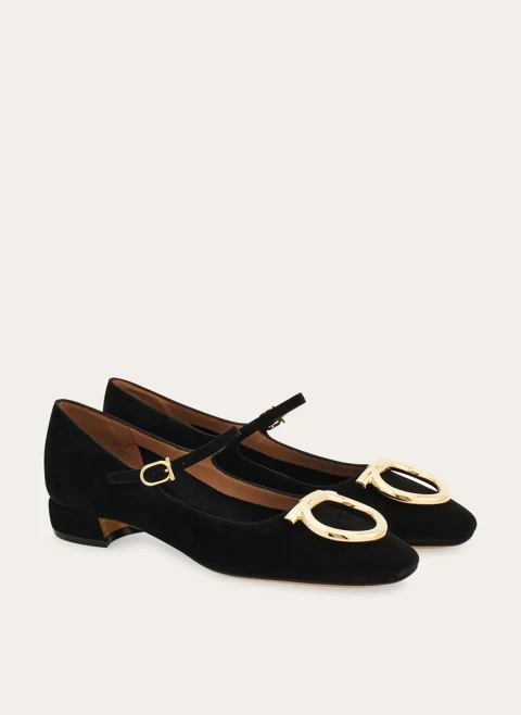 Балерини на ток `Mary Jane` Ferragamo — снимка 2