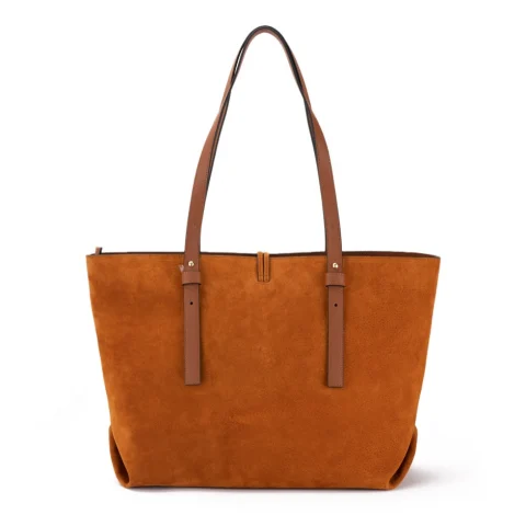Дамска кафява чанта Lucy Shopper Cromia — снимка 6