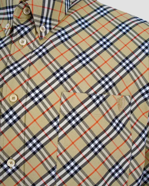 Vintage Check Shirt in Sand — снимка 2