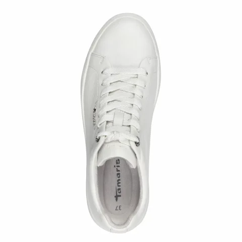 Дамски Сникърс TAMARIS – 1-23736-42-117 WHITE LEATHER_4 — снимка 5