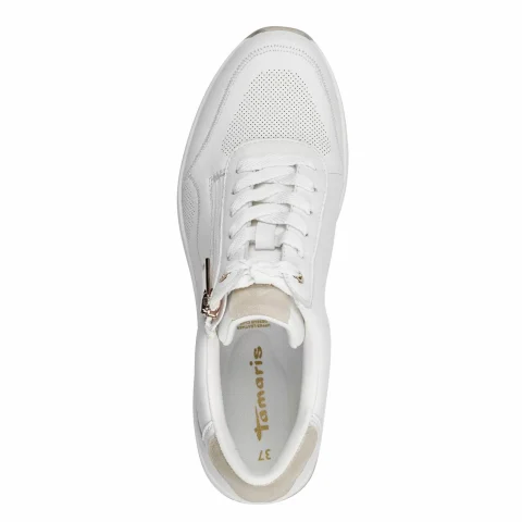 Дамски Сникърс TAMARIS – 1-23761-42-100 WHITE — снимка 5