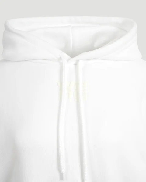 Cotton Hoodie in White — снимка 3
