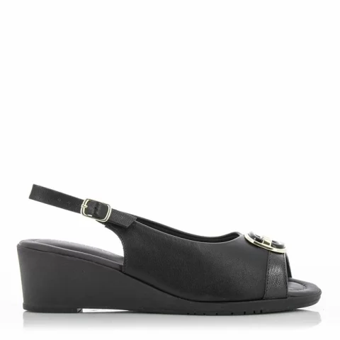 Дамски Сандали На Платформа PICCADILLY – 16301004 STRETCH SOFT PRETO