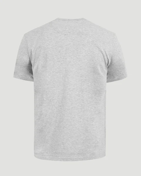 Cotton T-Shirt in Grey — снимка 3