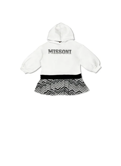 Рокля с качулка Missoni Kids