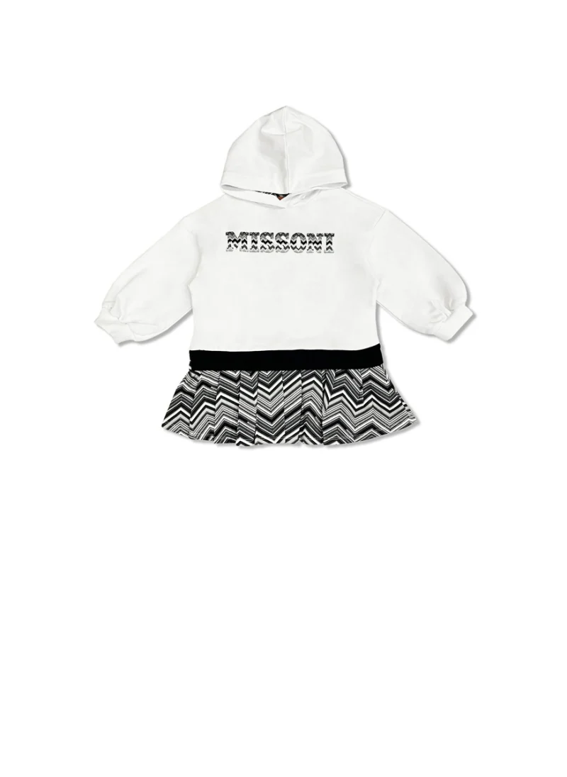 Рокля с качулка Missoni Kids