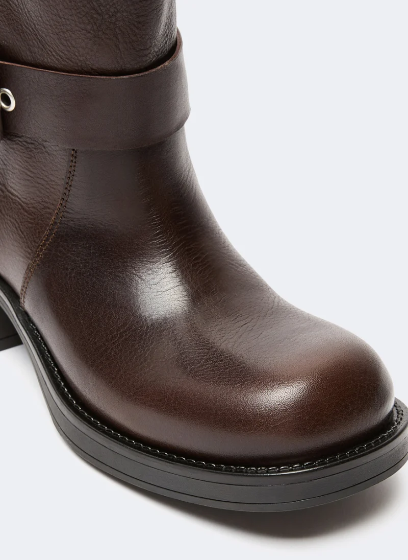 Кожени ботуши Weekend Max Mara Wkaaddobbo — снимка 4
