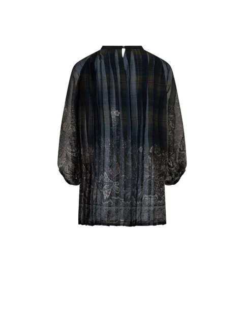 Плисирана рокля с принт Etro Kids — снимка 2