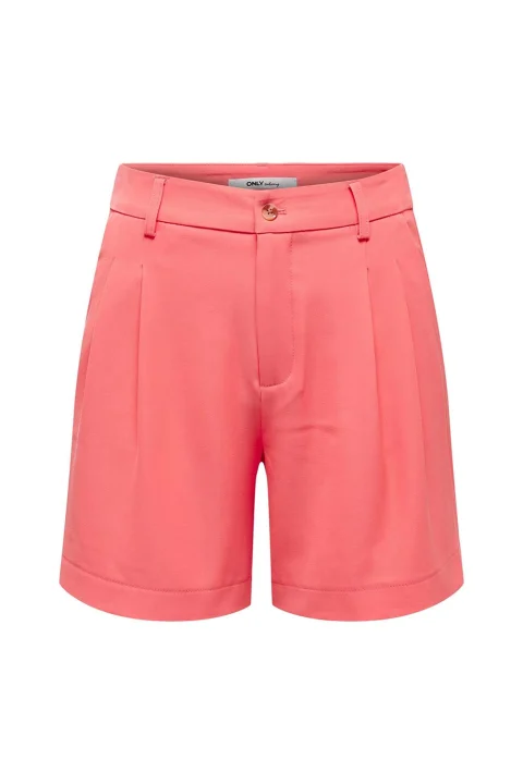 Къс панталон Onllaura Hw Pleat Shorts Tlr 15283912 16-1641 TCX georgia peach