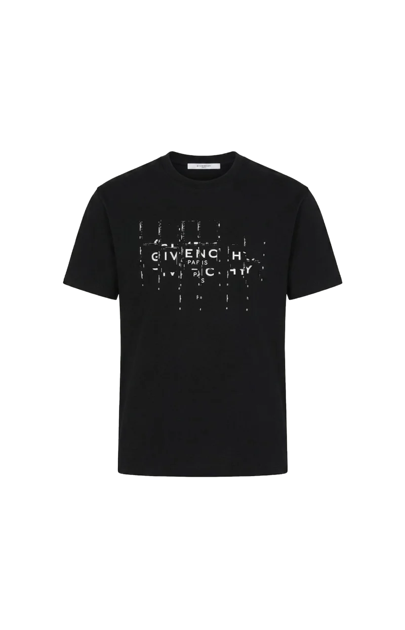 T-Shirt in Cotton with Photographic Negative Print