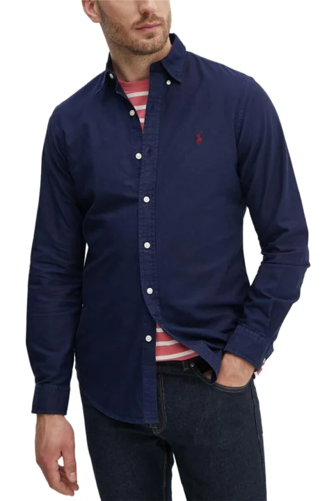 Риза Sl Bd Ppc Sp-Long Sleeve-Sport Shirt 710767828003 410 navy
