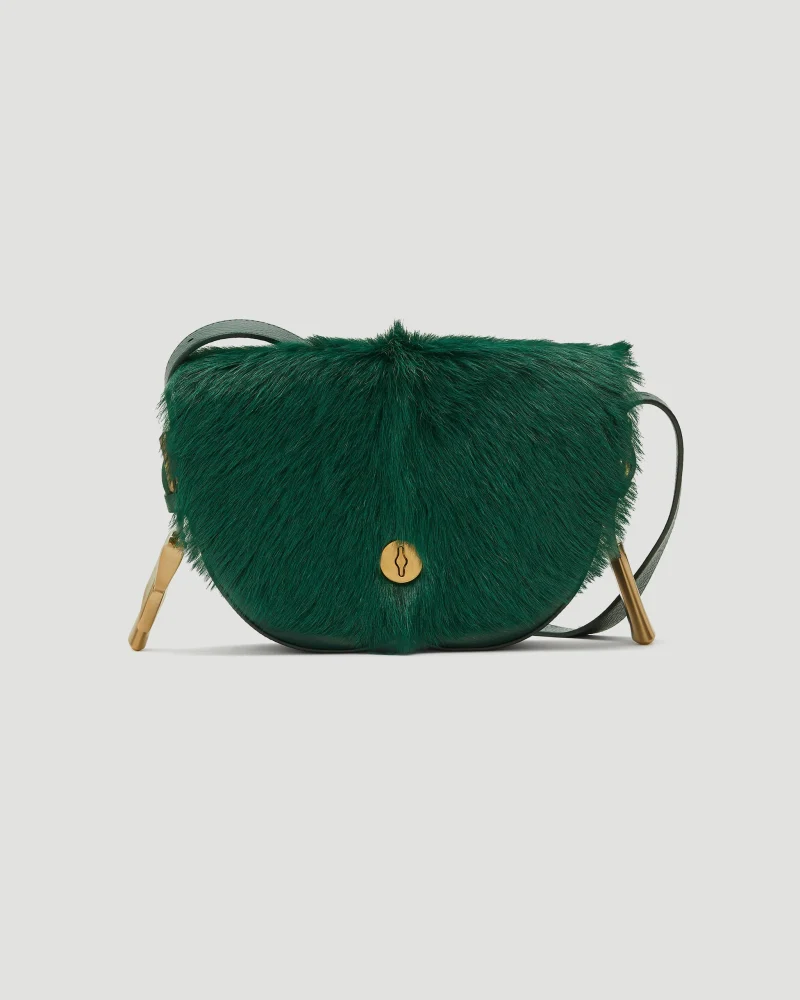 Chess Satchel Goat-Fur Bag