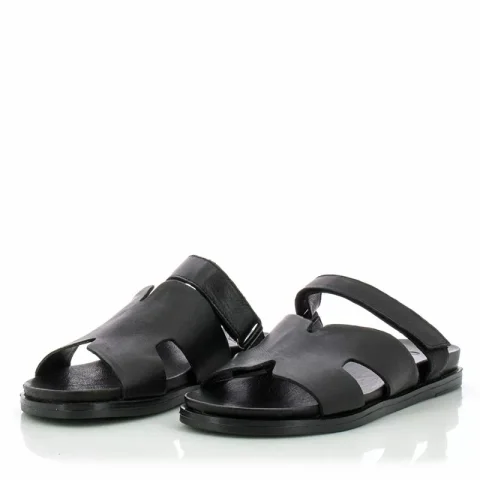 Дамски Равни Чехли CARLO FABIANI – 030-03-3039 ALL BLACK — снимка 3