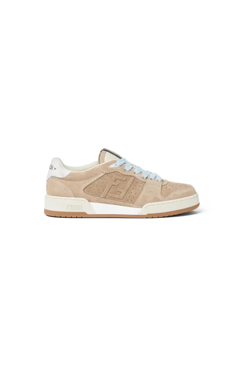 Match Sneakers in Beige Suede