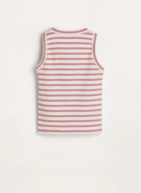 Рипсен топ с раран принт Brunello Cucinelli Kids — снимка 2