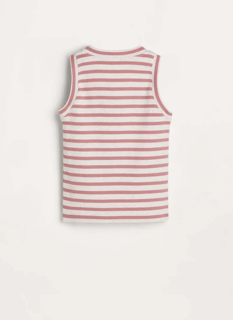 Рипсен топ с раран принт Brunello Cucinelli Kids — снимка 2