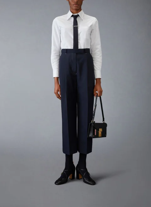 Панталон с вълна 'School Uniform' Thom Browne — снимка 4