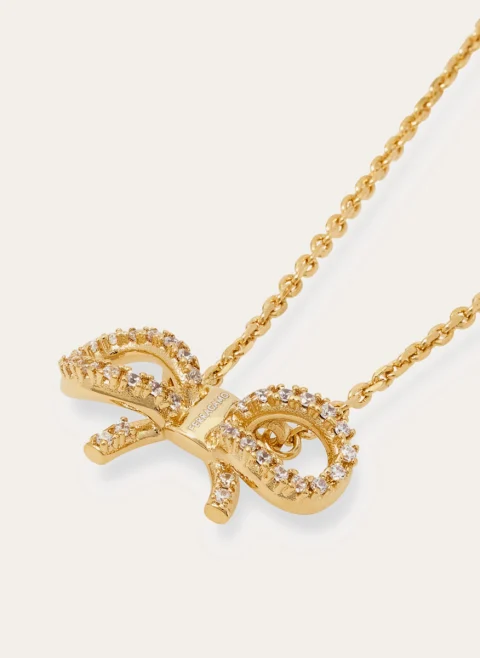 Колие с висулка 'bow' Ferragamo — снимка 4