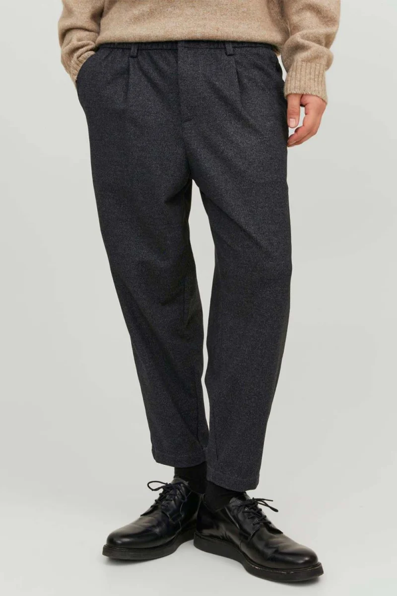 Панталон Jpstkarl Jjreese Tapered Winter Chino 12242216 C-N25 dark grey — снимка 2