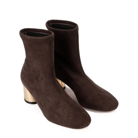 Дамски кафяви боти Casadei — снимка 7