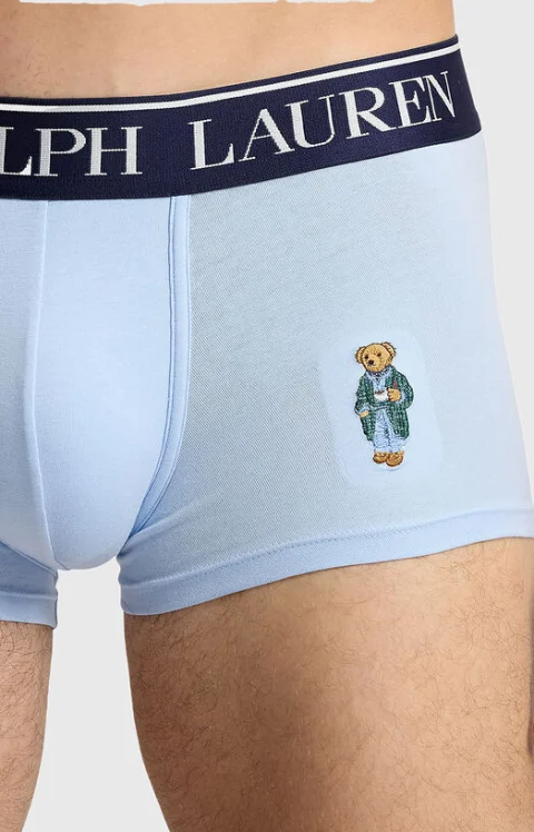 Светлосини боксерки с Polo Bear принт — снимка 3