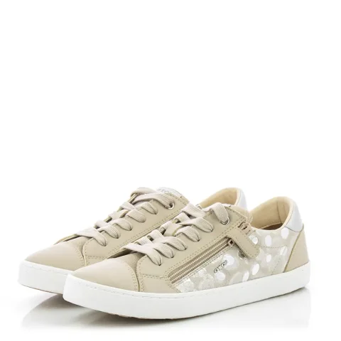 Сникърс Момичета GEOX – J02D5B 007BC JR KILWI GIRL BEIGE/SILVER — снимка 3