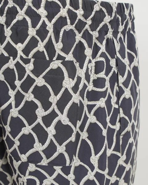 Knot Silk Shorts in Magnet — снимка 2