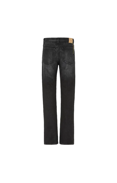 Slim-Fit Organic Cotton Denim Jeans in Black — снимка 2