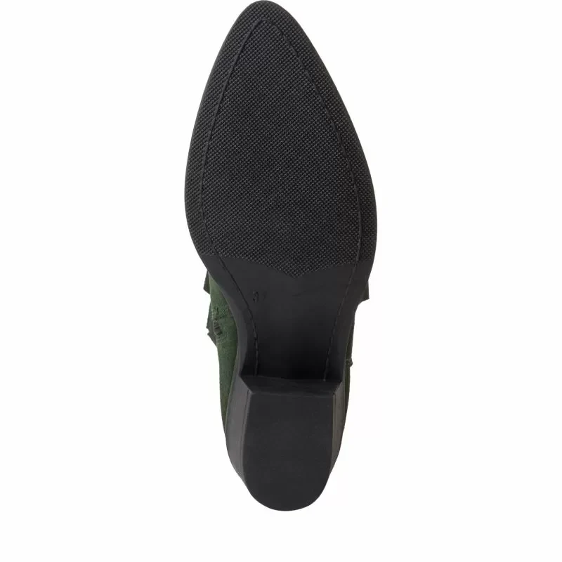 Дамски Боти На Ток TAMARIS – 1-25701-41-700 GREEN — снимка 5