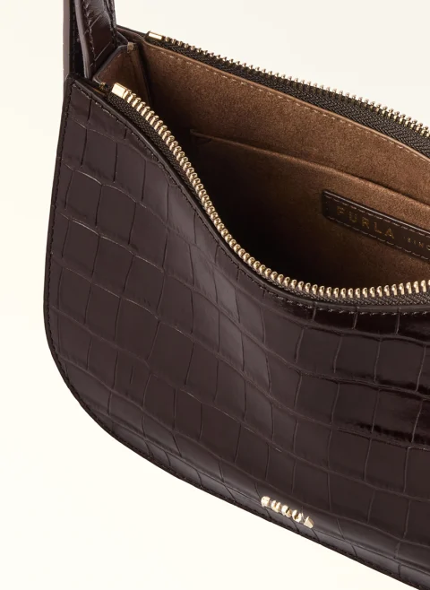 Кожена чанта Furla Sara Toni Cioccolato — снимка 3