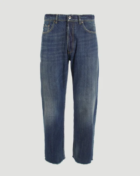 Straight-Leg Jeans in Blue Wash
