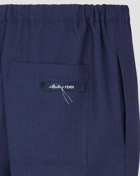Wool Trousers in Navy — снимка 3