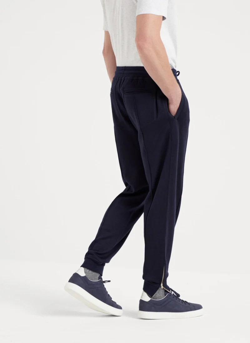 Спортен панталон с коприна Brunello Cucinelli — снимка 2