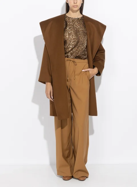 Палто от фина вълна 'Robe style' Max Mara Studio Mstnewmang — снимка 8