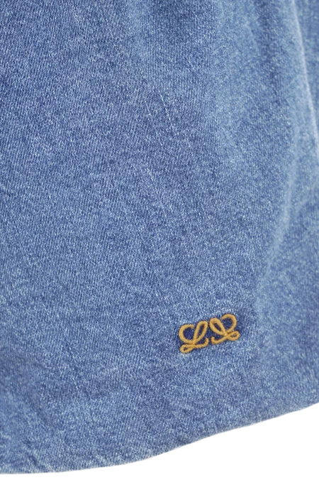 Loewe Blue Balloon Skirt in Denim — снимка 2