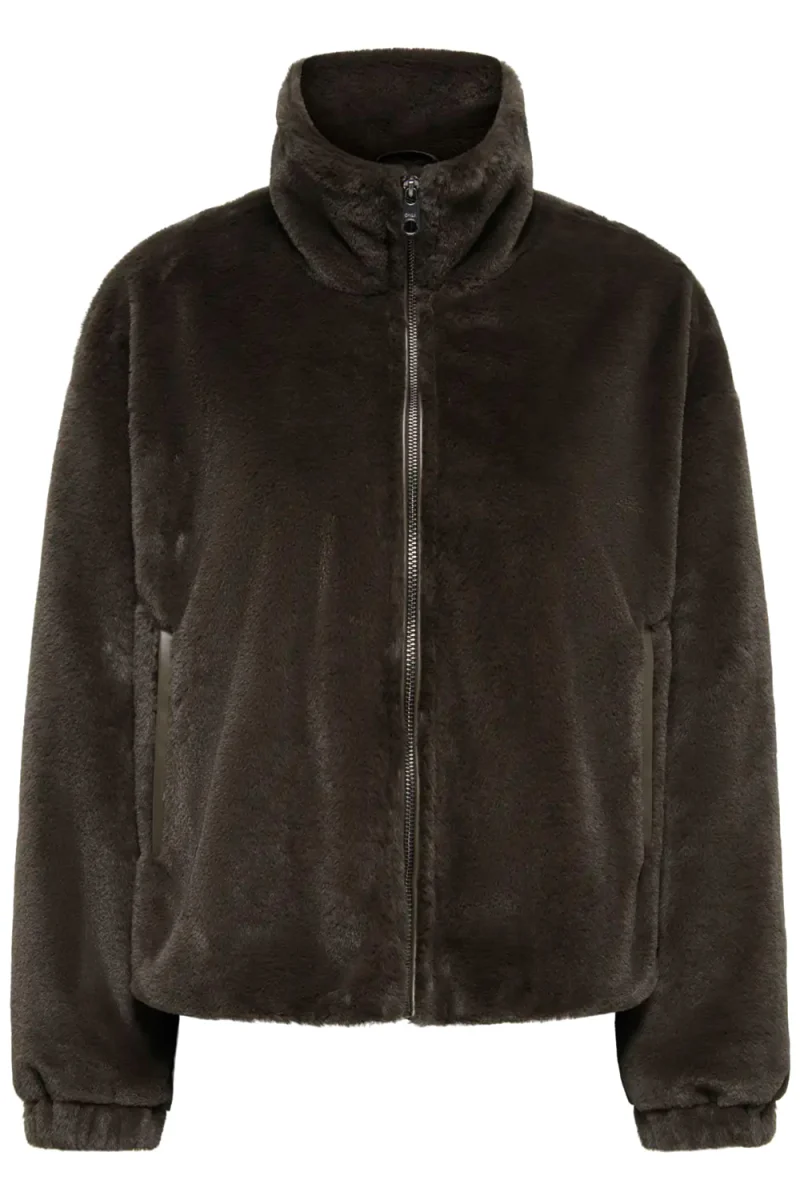 Яке Onldana Sol Faux Fur 15373829 19-0712 TCX demitasse