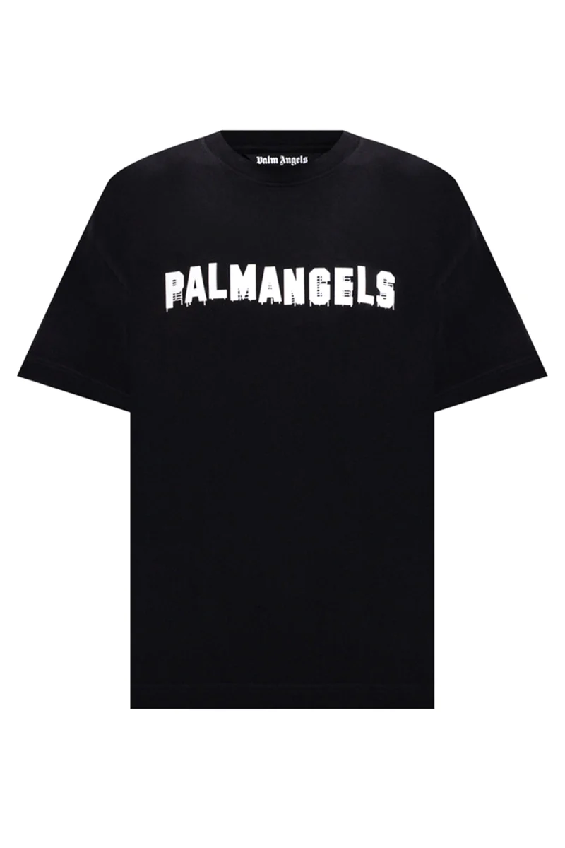 T-Shirt Palm Hills Regular PAMAA001JR018-1003 black-off white