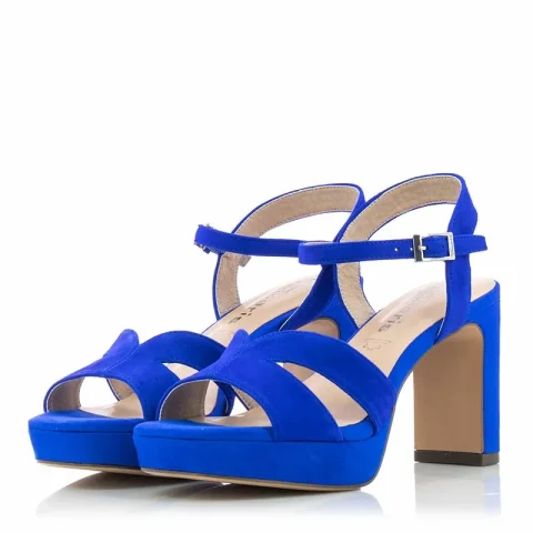 Дамски Сандали На Ток TAMARIS – 1-28309-42-187 ROYAL BLUE — снимка 3