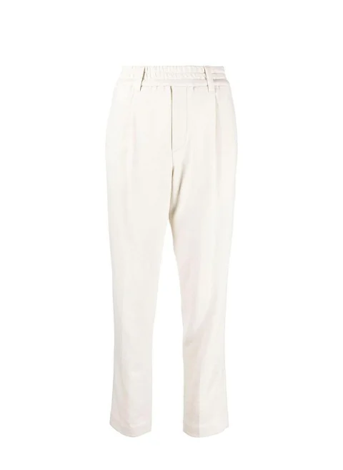 Панталон с монили от кашмир Brunello Cucinelli — снимка 15