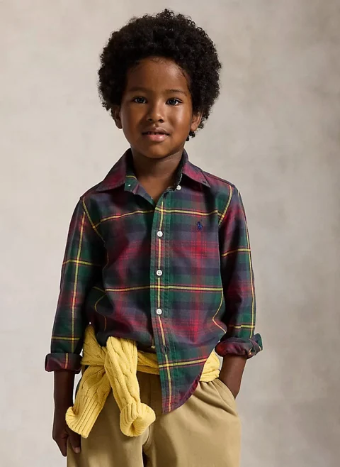 Риза с кариран принт Ralph Lauren Kids 2-7 — снимка 2