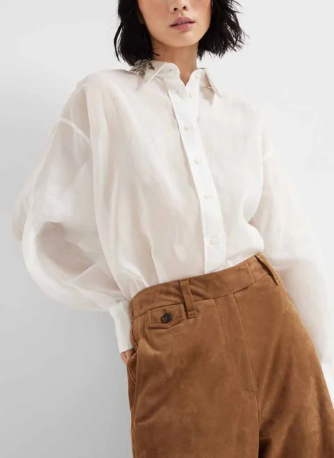Риза с бродерия Brunello Cucinelli