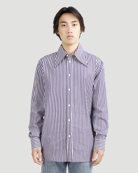 Striped Poplin Shirt
