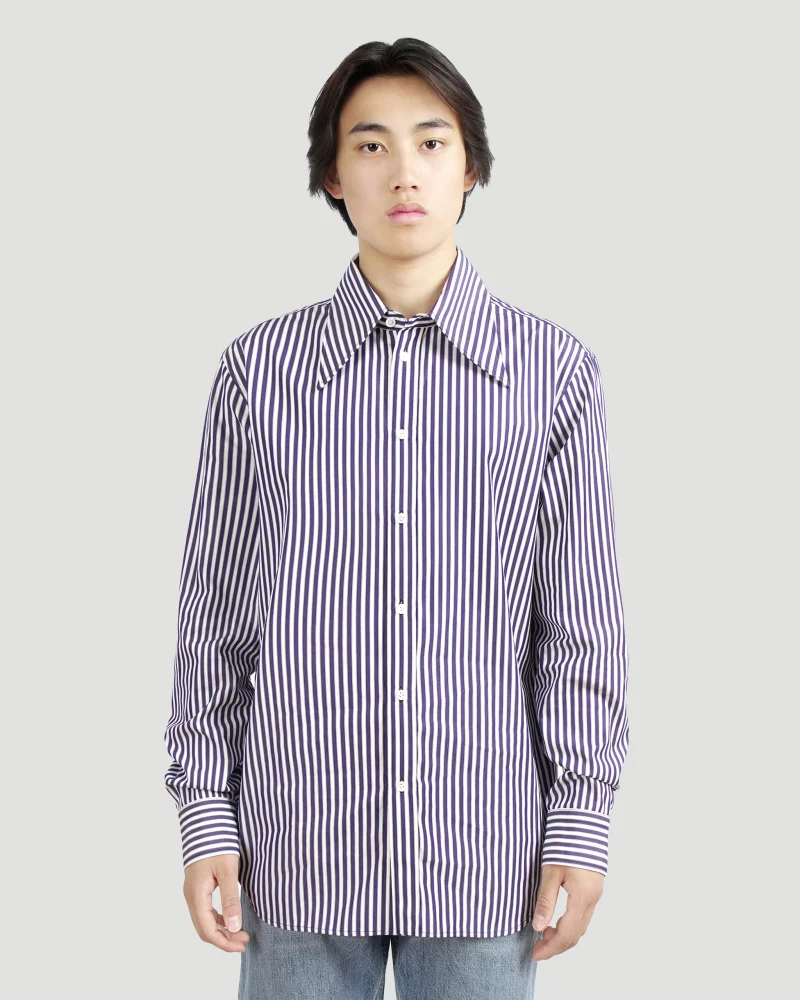 Striped Poplin Shirt