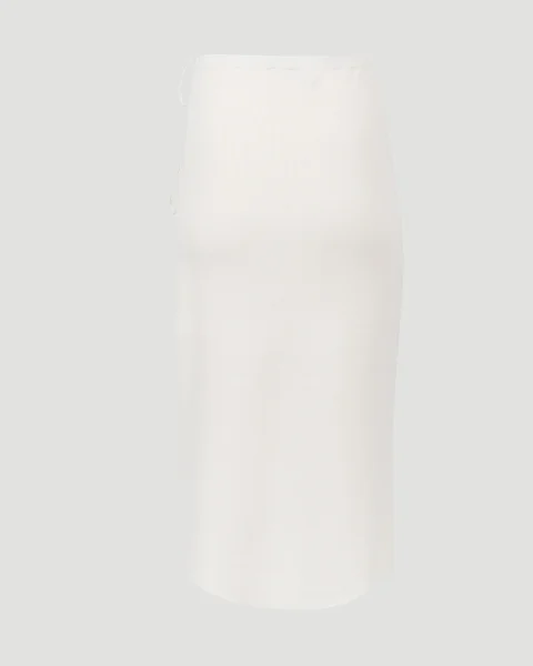 Knit Cutout Midi Skirt in Cream — снимка 3