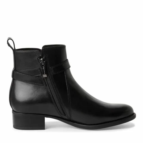 Дамски Равни Боти TAMARIS – 1-25031-43-003 BLACK LEATHER — снимка 2