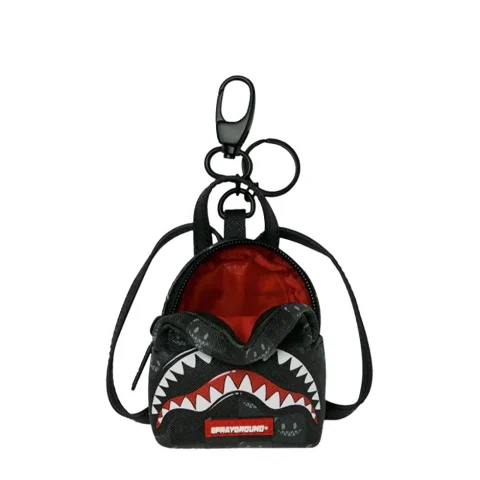 Ключодържател SHARKS IN PARIS WTF BUBBLY BLACK CHECK SPRAYGROUND — снимка 5