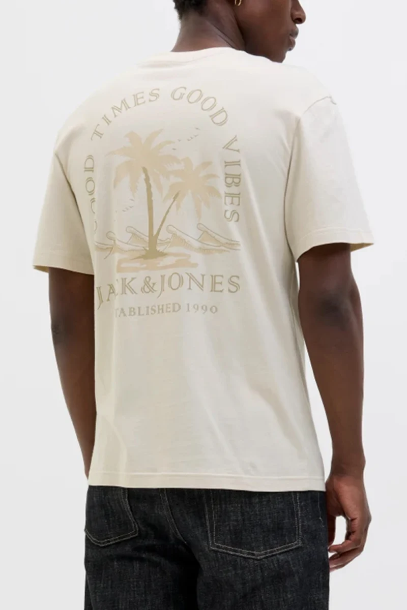 T-Shirt Jjsummer Vibes Tee Ss Crew Neck Ln 12269372 13-0000 TCX moonbeam — снимка 2